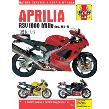 Aprilia Mille (1998-2003) Repair Manual Haynes Reparaturanleitung