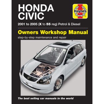 Honda Civic (2001-2005) Repair Manual Haynes Reparaturanleitung