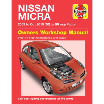 Nissan Micra (2003-2010) Repair Manual Haynes Reparaturanleitung 