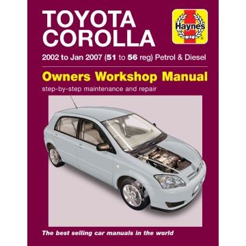 Toyota Corolla (2002-2007) Repair Manual Haynes Reparaturanleitung 