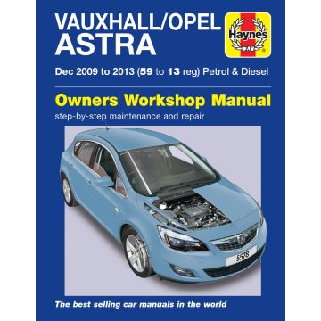 Opel Astra (2009-2013) Repair Manual Haynes Reparaturanleitung 