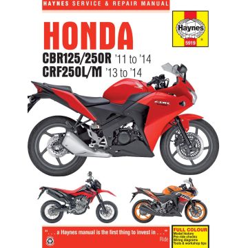Honda CBR (2011-2018) Repair Manual Haynes Reparaturanleitung