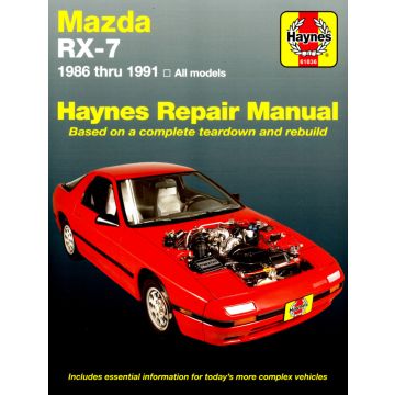 Mazda RX-7 (1986-1991) Repair Manual Haynes Reparaturanleitung