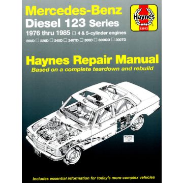 Mercedes-Benz 123 Series (1976-1985) Repair Manual Haynes Reparaturanleitung