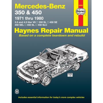 Mercedes-Benz 450SL (1971-1980) Repair Manual Haynes Reparaturanleitung
