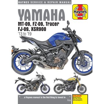 Yamaha MT-09 FZ-09 FJ-09 Tracer XSR900 (2013-2019) Repair Manual Haynes Reparaturanleitung