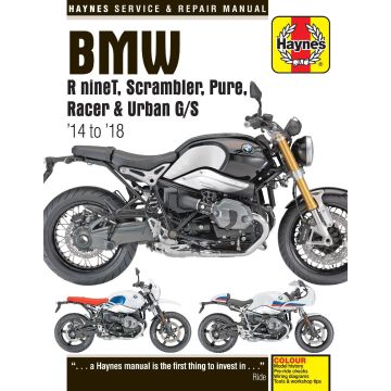 BMW R nineT Scrambler Pure Racer Urban G/S 2014-2018 Repair Manual Haynes Reparaturanleitung