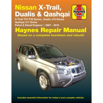 Nissan X-Trail (2007-2018) Repair Manual Haynes Reparaturanleitung