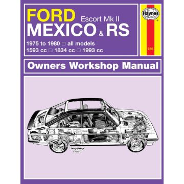 Ford Mexico RS (1975-1980) Repair Manual Haynes Reparaturanleitung 
