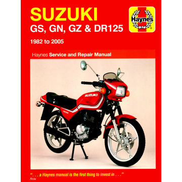Suzuki DR125 (1982-2005) Repair Manual Haynes Reparaturanleitung