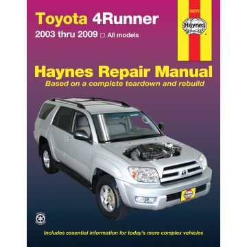 Toyota 4Runner (2003-2009) Repair Manual Haynes Reparaturanleitung