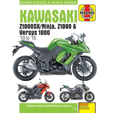 Kawasaki ZX1000SX Ninja (2011-2016) Repair Manual Haynes Reparaturanleitung