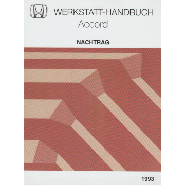 Honda Accord (1993) Werkstatthandbuch Nachtrag
