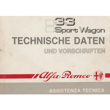 Alfa Romeo 33 Sport Wagon Technische Daten