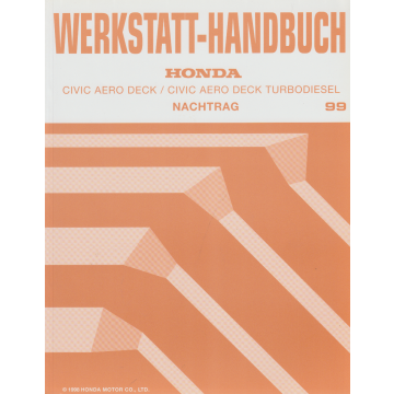 Honda Civic (1999) Werkstatthandbuch Nachtrag