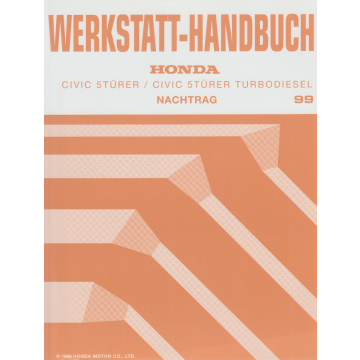 Honda Civic (1999) Werkstatthandbuch Nachtrag