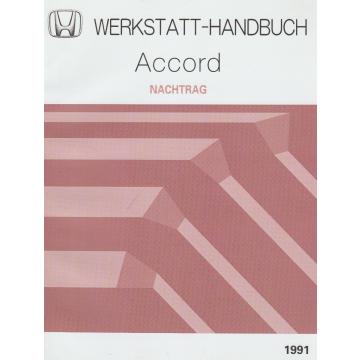 Honda Accord (1991) Werkstatthandbuch Nachtrag