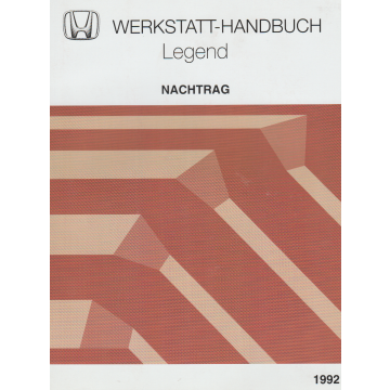 Honda Legend (1992) Werkstatthandbuch Nachtrag
