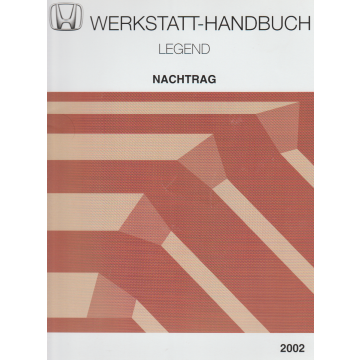 Honda Legend (2002) Werkstatthandbuch Nachtrag