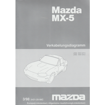 Mazda MX-5 (1989-1998) Verkablungsdiagram