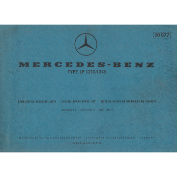 Mercedes Benz LPS 334 / 37 (1963) Fahrgestell und Aufbau Ersatzteilelliste