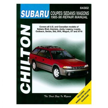 Subaru Coupes Sedans Wagons (85-96) Repair Manual Chilton Reparaturanleitung