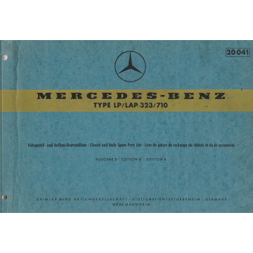 Mercedes Benz Type LP Lap 323 / 710 (1964) Fahrgestell und Aufbau Ersatzteilliste