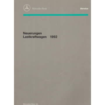 Mercedes Benz Lastkraftwagen (1992) Einfürungsschrift für den Kundendienst