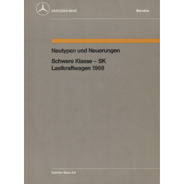 Mercedes Benz Lastkraftwagen (1988) Neutypen und Neuerungen