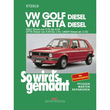 VW Golf 1 / Jetta / Caddy  Diesel (76-84) Reparaturanleitung Delius 9