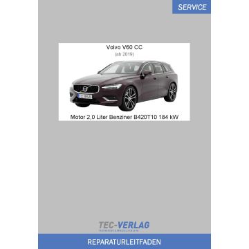 Volvo V60 CC (ab 2019) Reparaturleitfaden Motor 2,0 Liter Benziner 184 kW B420T10
