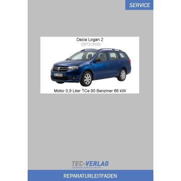 Dacia Logan 2 (2012-2020) Reparaturleitfaden Motor 0,9 Liter TCe 90 Benziner 66 kW