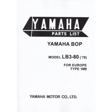 Yamaha Bop LB3-80 (>1978) - Parts List