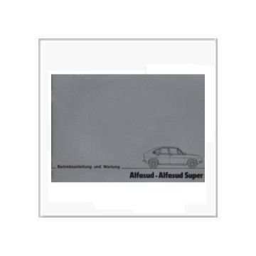 Alfasud Super (78>) - Betriebsanleitung