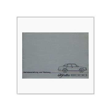 Alfetta 2000 (77>) - Betriebsanleitung