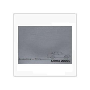 Alfetta 2000 L (79>) - Betriebsanleitung