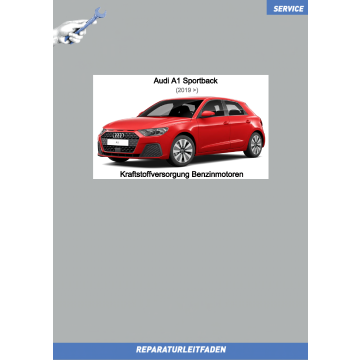 Audi A1 Sportback (2018 ➤) Reparaturleitfaden Kraftstoffversorgung Benzinmotoren