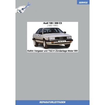 Audi 100 / 200 (1982-1992) Reparaturleitfaden Keihin Vergaser und TSZ-H Zündanlage Motor WH