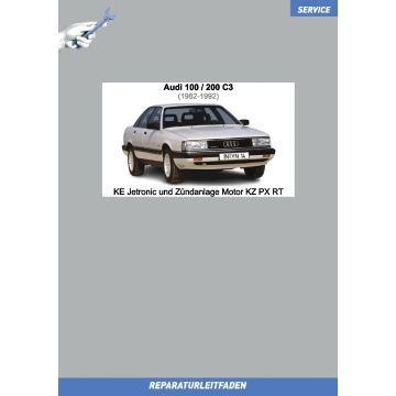 Audi 100 / 200 (1982-1992) Reparaturleitfaden KE-Jetronic und Zündanlage Motor KZ PX RT