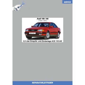 Audi 100 / A6 (1990-1997) Reparaturleitfaden 2,0 Liter Einspritz- und Zündanlage ACE 103 kW