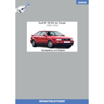 Audi 80 / 90 B3 incl. Coupe (1989-1992) Schaltpläne und Elektrik