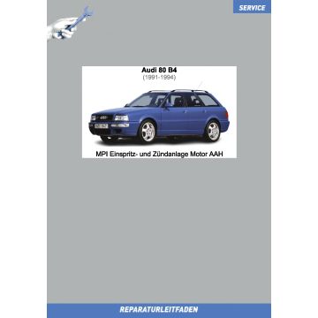 Audi 80 (1991-1994) Reparaturleitfaden MPI Einspritz- und Zündanlage Motor AAH