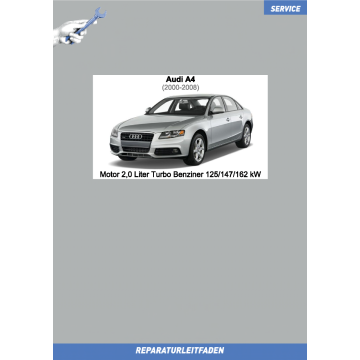 Audi A4 (2000-2008) Reparaturleitfaden Motor 2,0 Liter Turbo Benziner 125/147/162 kW