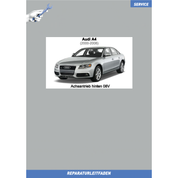 Audi A4 (2000-2008) Reparaturleitfaden Achsantrieb hinten 08V