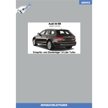 Audi A4 (2007-2015) Reparaturleitfaden Einspritz- und Zündanlage 1,8 Liter Turbo