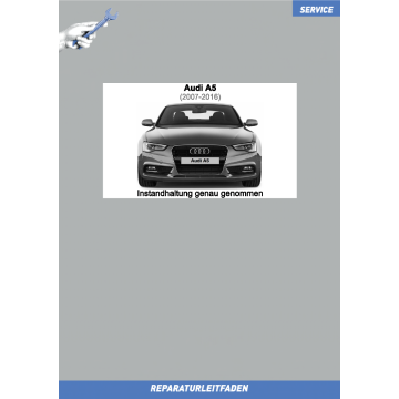 Audi A5 (2007-2016) Reparaturleitfaden Instandhaltung Inspektion Wartung 