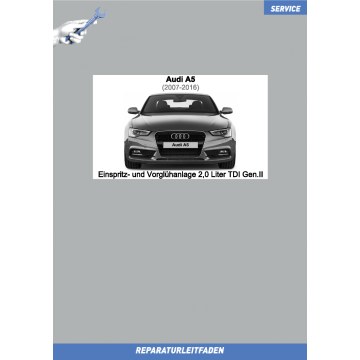 Audi A5 (2007-2016) Reparaturleitfaden Einspritz- und Vorglühanlage 2,0 Liter TDI Gen.II