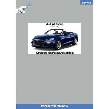 Audi A5 (2017 ➤) Reparaturleitfaden Karosserie Instandsetzung Cabriolet
