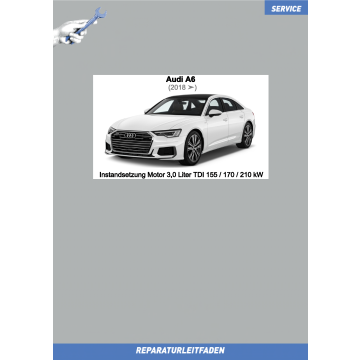 Audi A6 (2018 ➤) Instandsetzung Motor 3,0 Liter TDI 155 / 170 / 210 kW