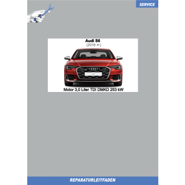 Audi S6 (2018 ➤) Reparaturleitfaden Motor 3,0 Liter TDI DMKD 253 kW